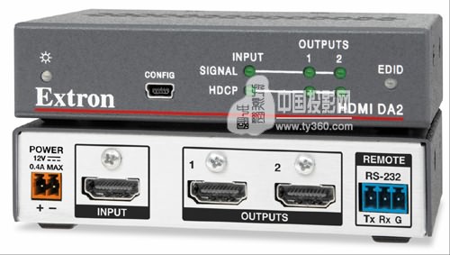 Extron 推出2路輸出HDMI分配放大器